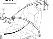 PRZELOTKA PASA KIEROWCY OAK OE VOLVO XC90 (39885875)